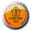 Met Comfort 365 verwarming in de winter, zachte koeling in de zomer.